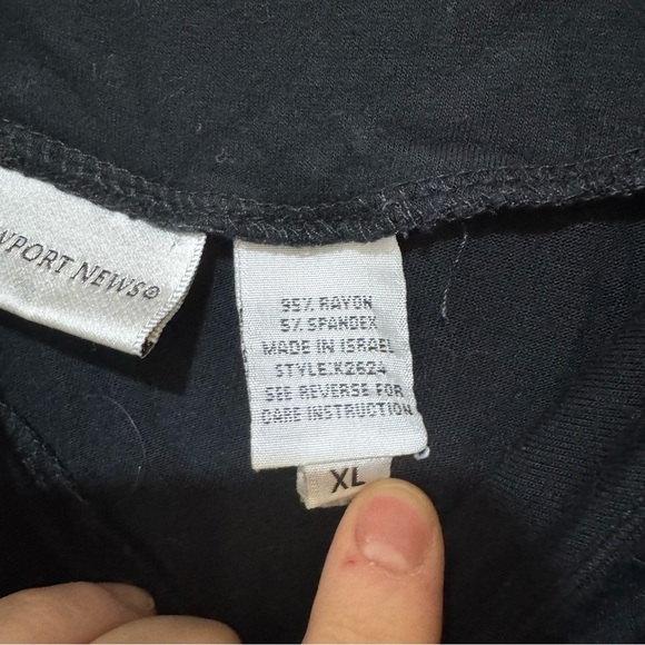 Women’s Newport News 90s Goth Witchy Black Short Sleeve Flowy Sleeves Size XL - Picture 9 of 15